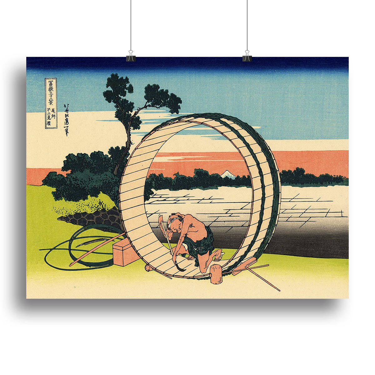 Owari province by Hokusai Canvas Print or Poster - Canvas Art Rocks - 2