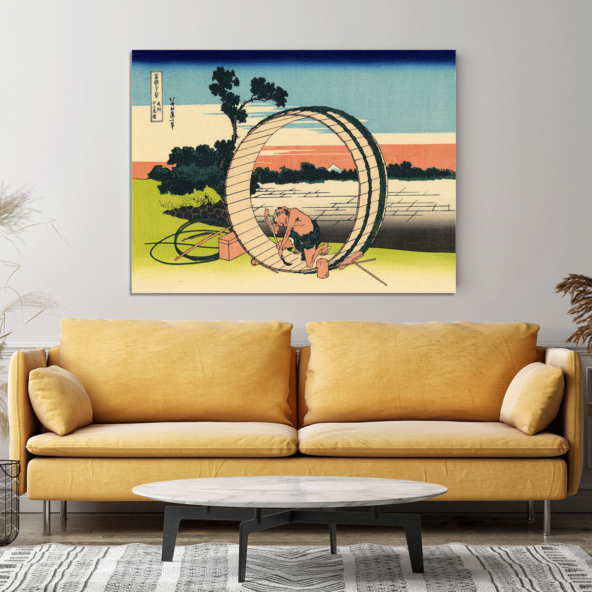Owari province by Hokusai Canvas Print or Poster - Canvas Art Rocks - 4