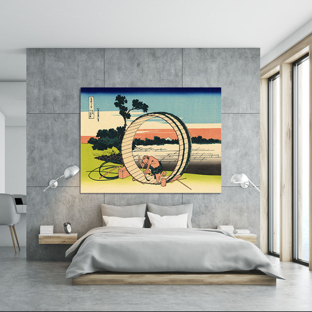 Owari province by Hokusai Canvas Print or Poster - Canvas Art Rocks - 5