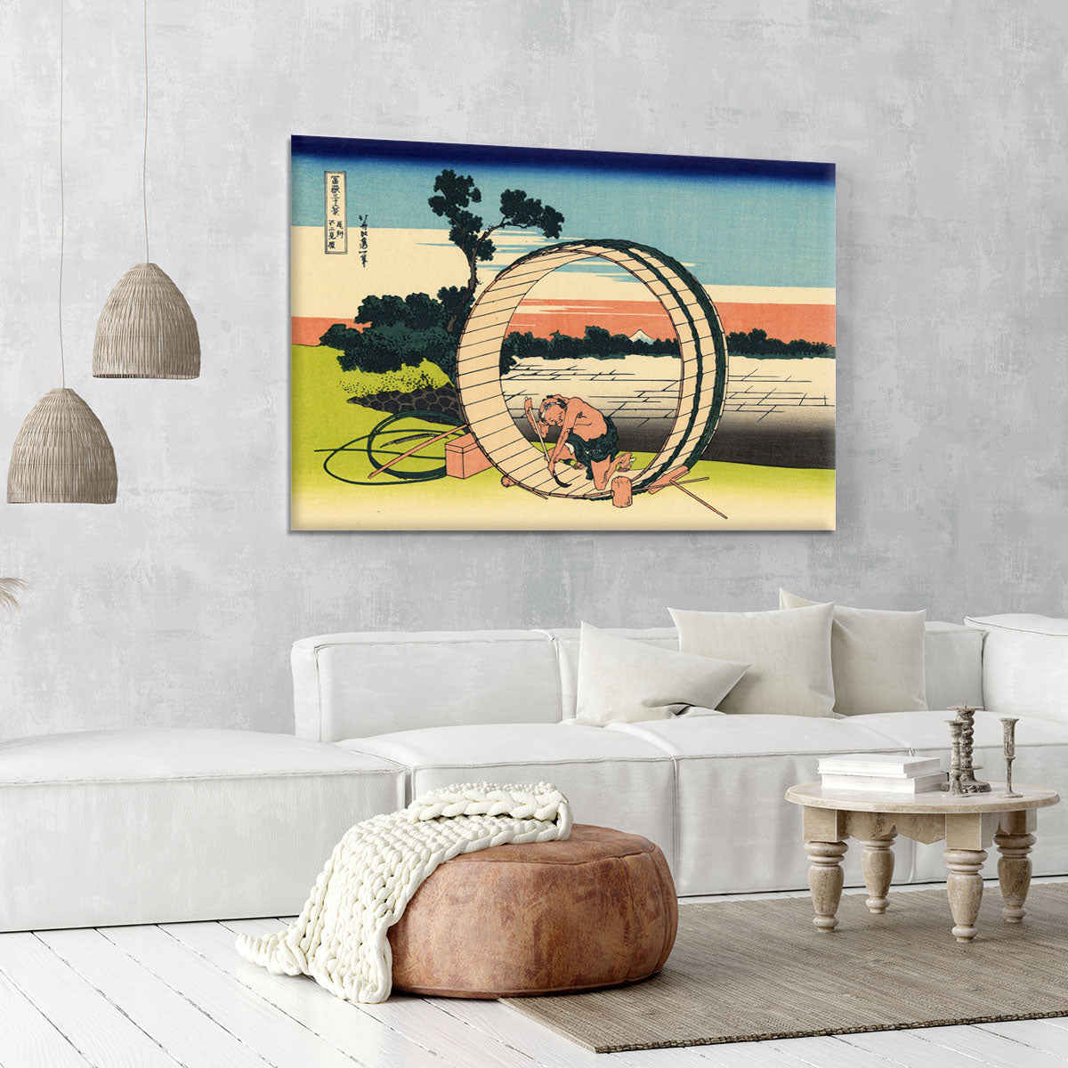Owari province by Hokusai Canvas Print or Poster - Canvas Art Rocks - 6