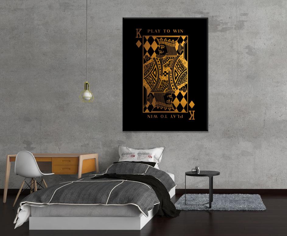 King Playing Card Canvas