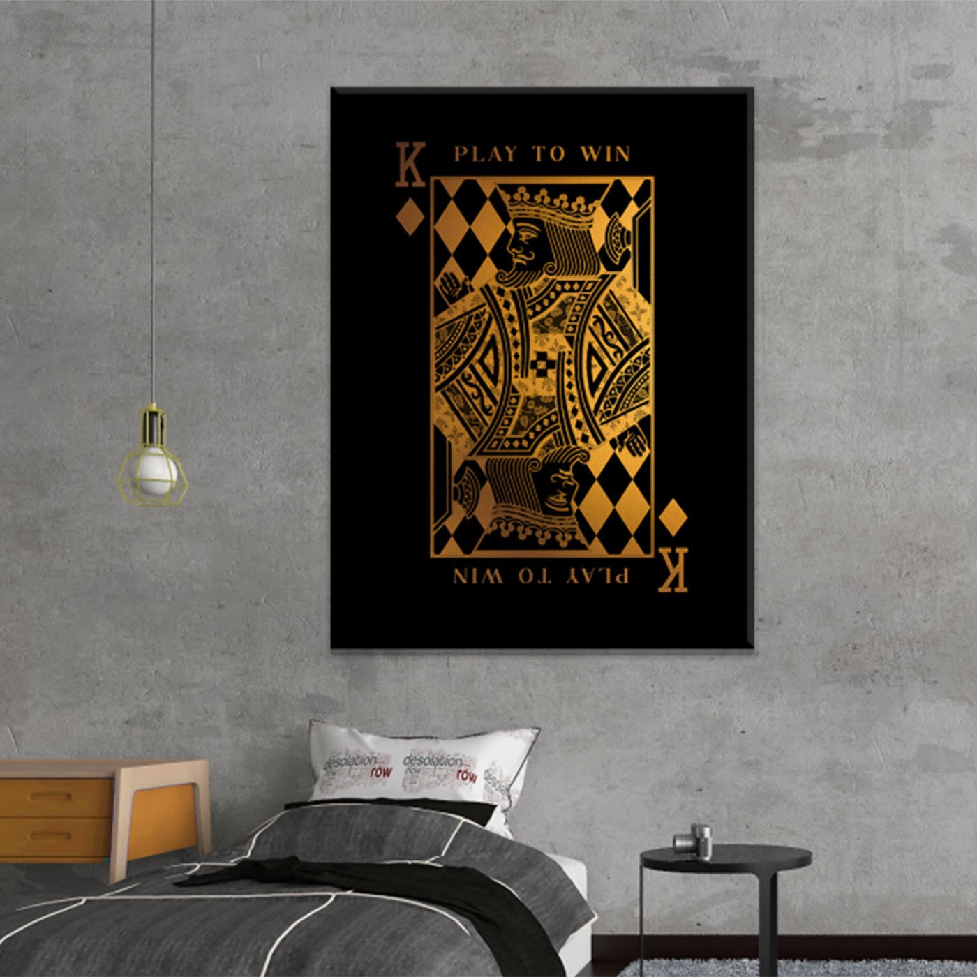 King Playing Card Canvas