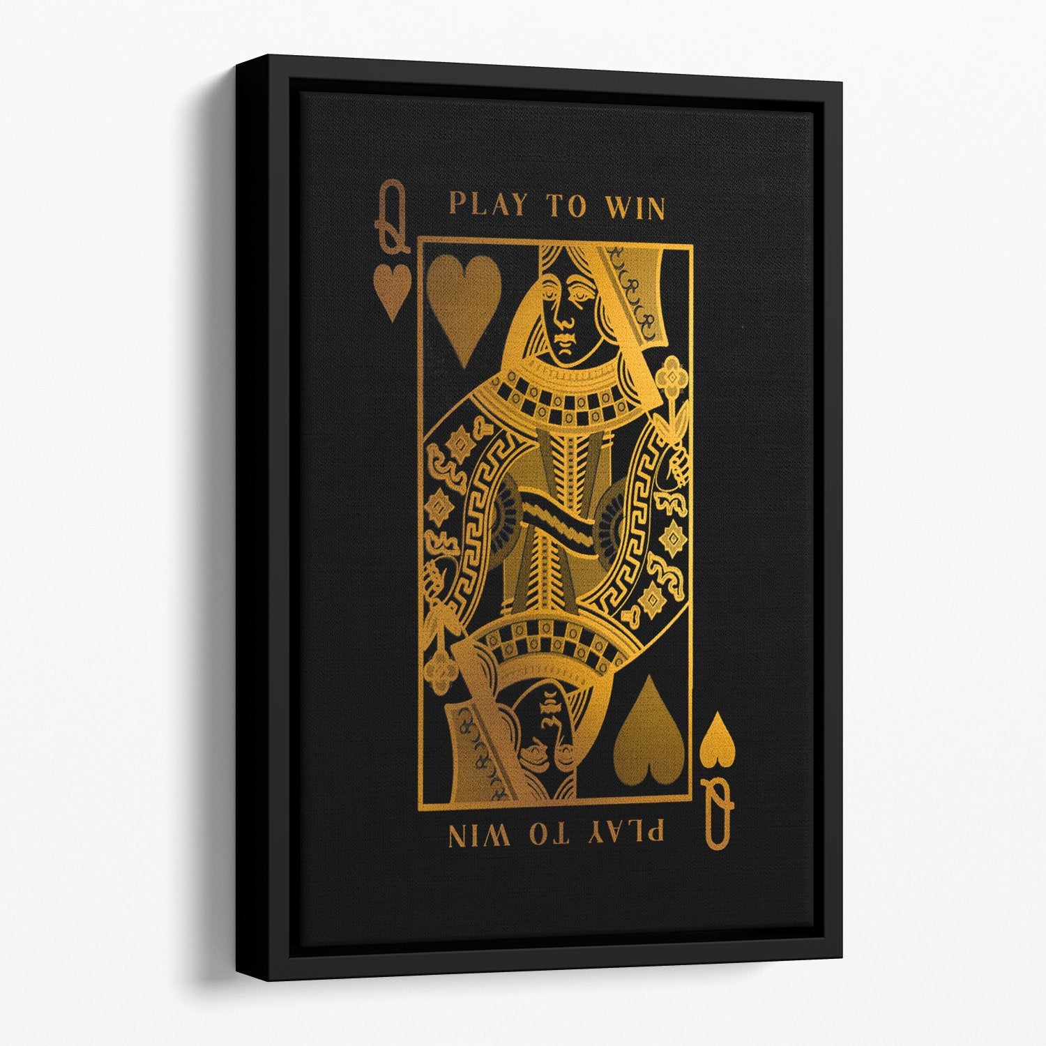 Queen Playing Card Canvas