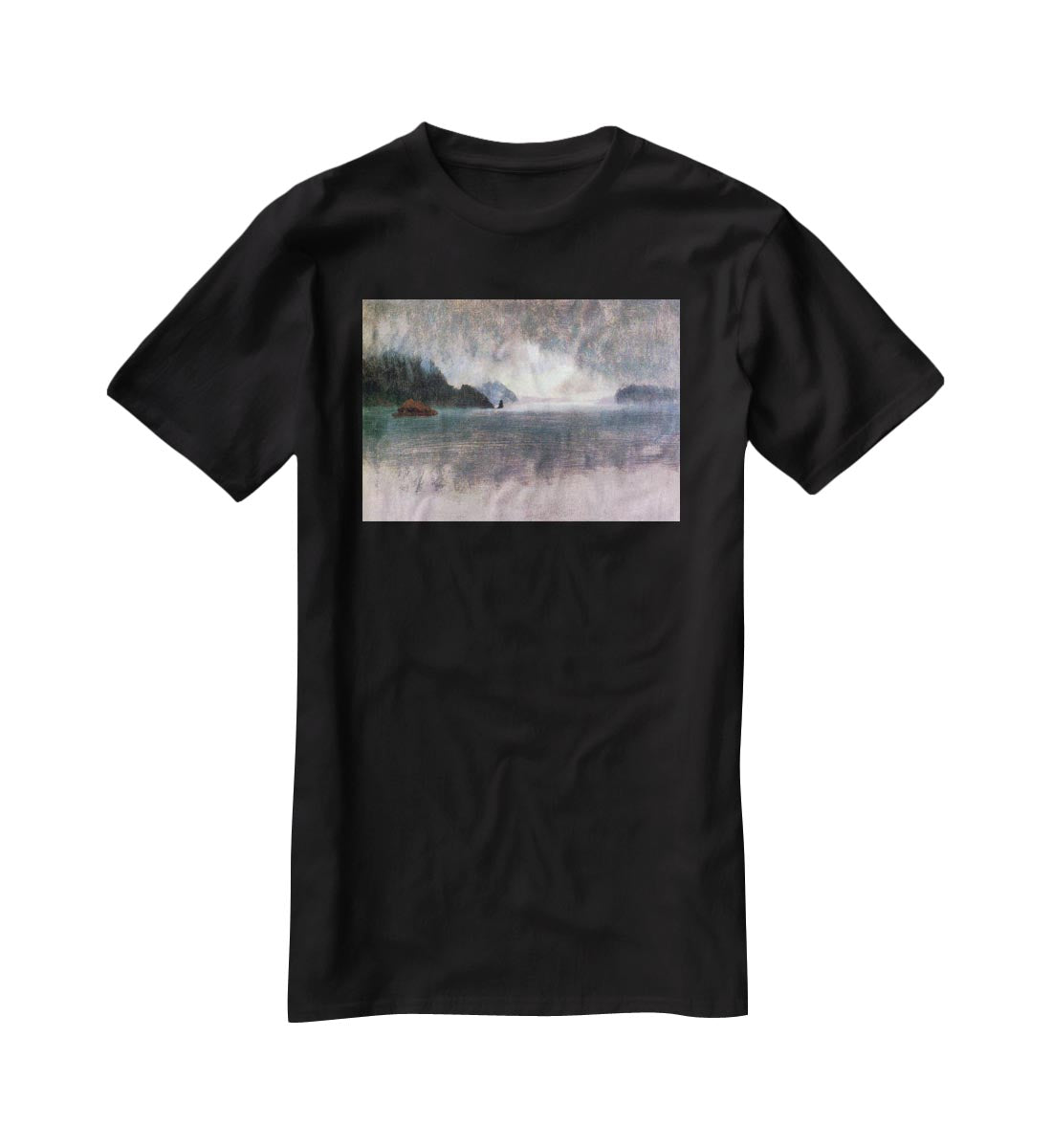 Pacific Northwest by Bierstadt T-Shirt - Canvas Art Rocks - 1