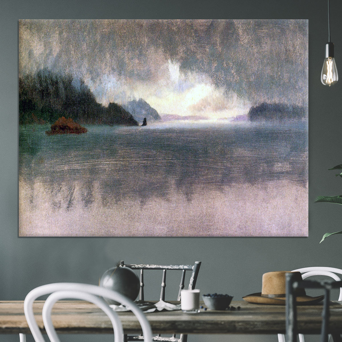Pacific Northwest by Bierstadt Canvas Print or Poster - Canvas Art Rocks - 3