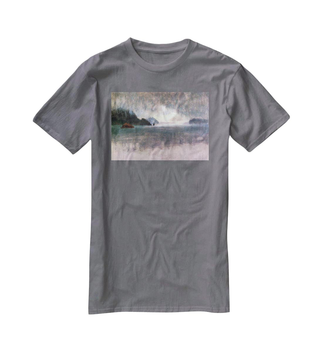 Pacific Northwest by Bierstadt T-Shirt - Canvas Art Rocks - 3