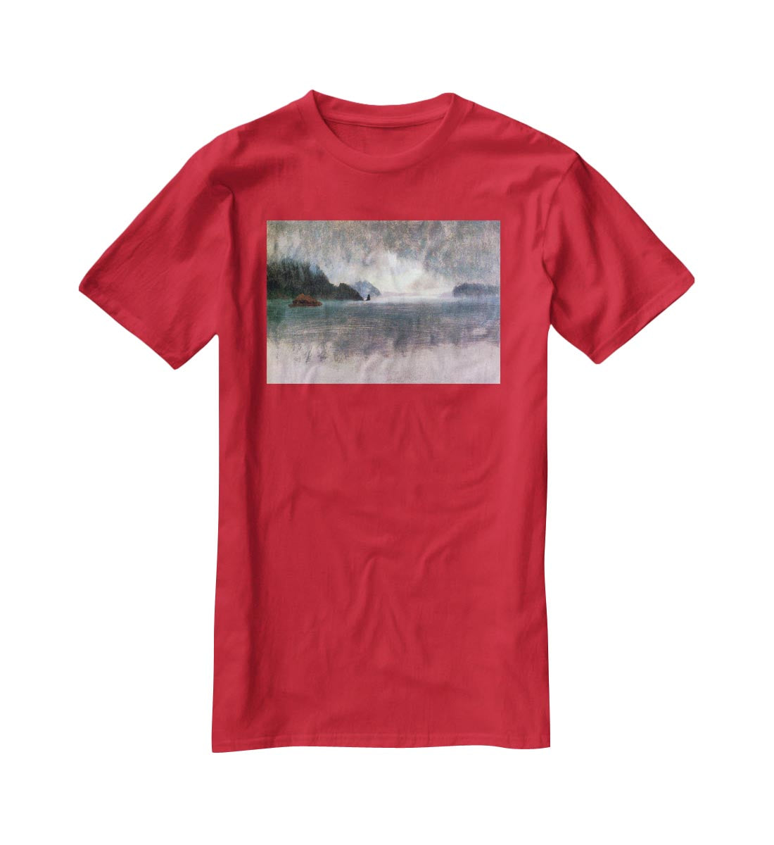 Pacific Northwest by Bierstadt T-Shirt - Canvas Art Rocks - 4