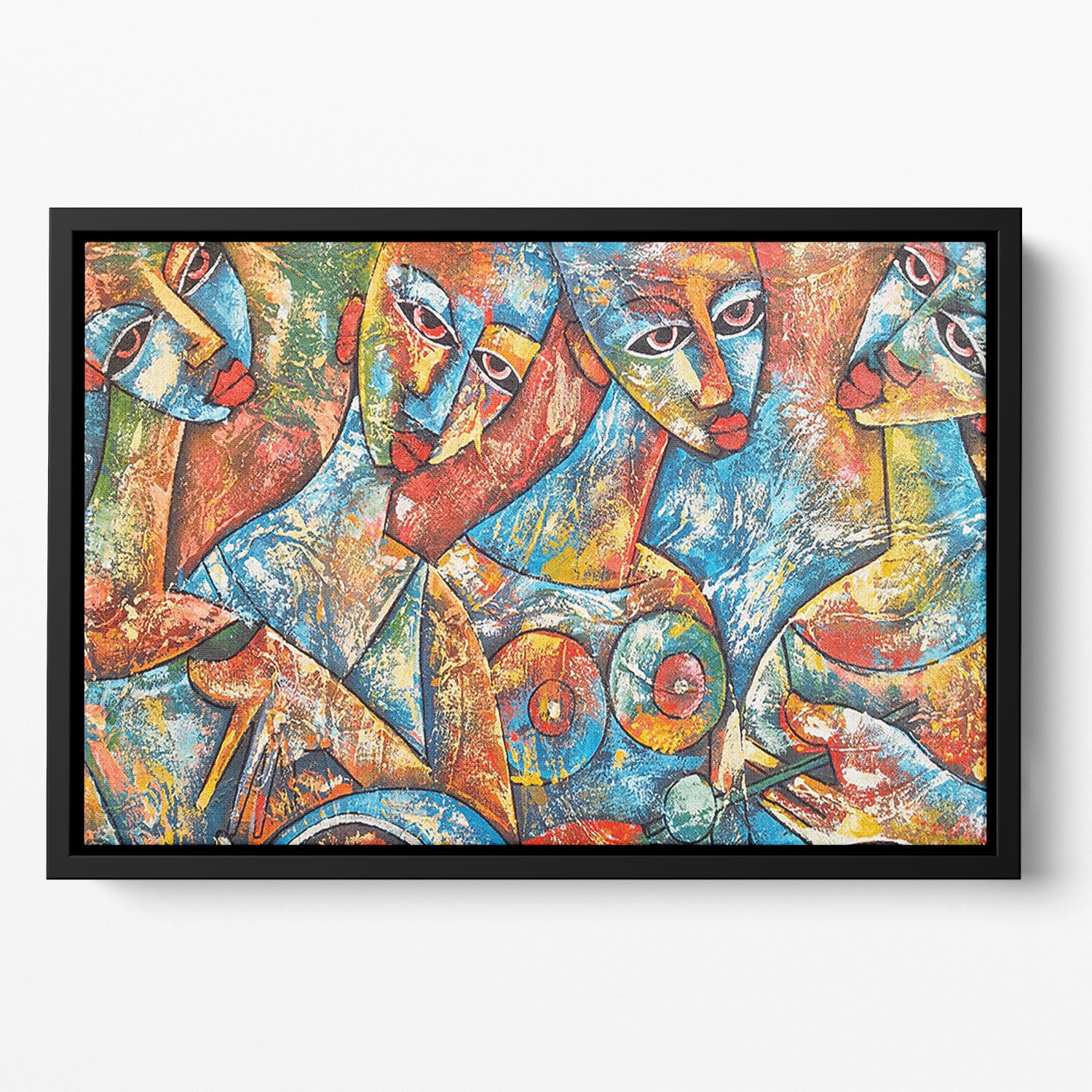 Painted Women Floating Framed Canvas