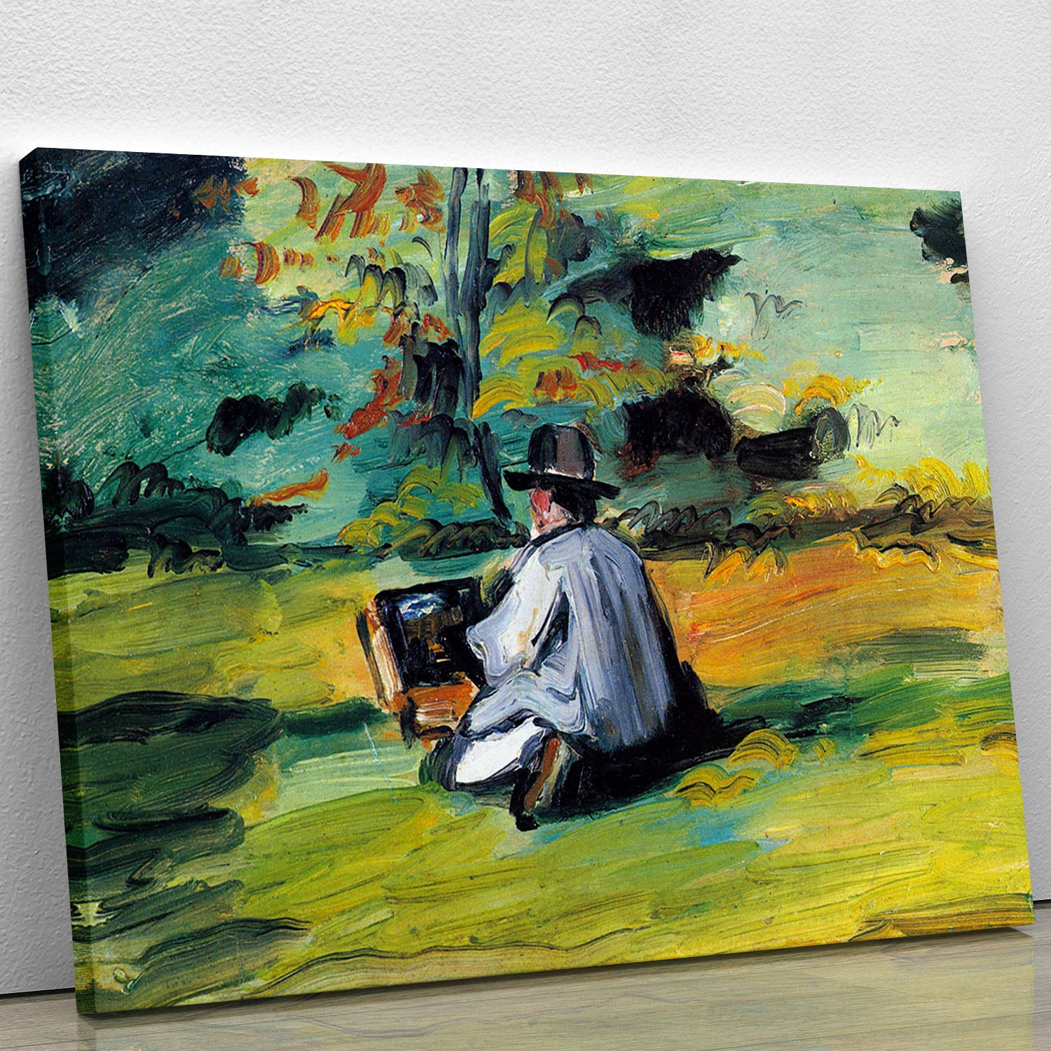 Painter at Work by Cezanne Canvas Print or Poster - Canvas Art Rocks - 1