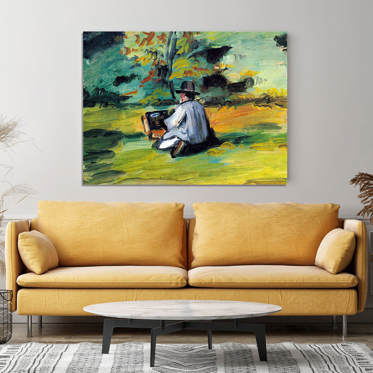 Painter at Work by Cezanne Canvas Print or Poster - Canvas Art Rocks - 4