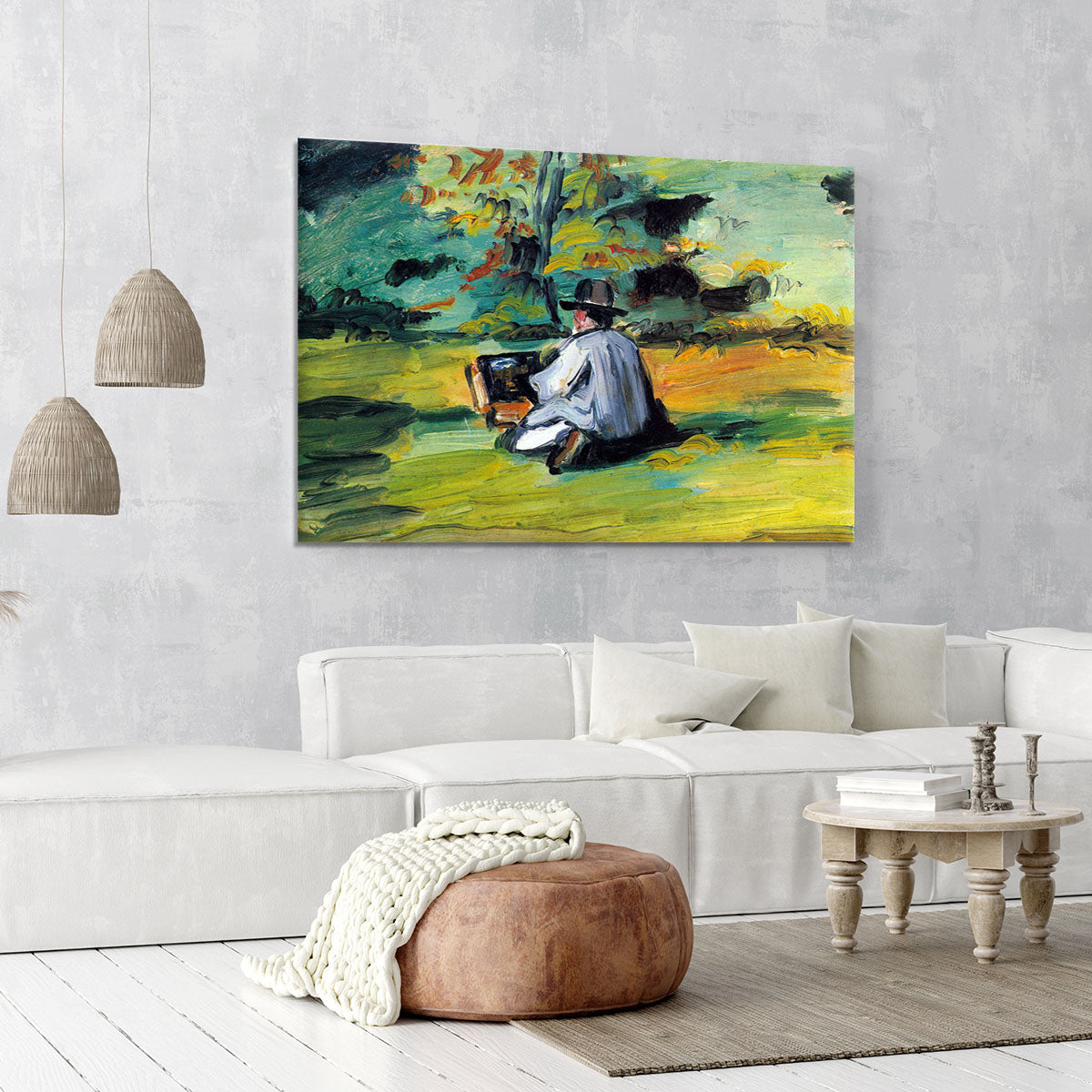Painter at Work by Cezanne Canvas Print or Poster - Canvas Art Rocks - 6