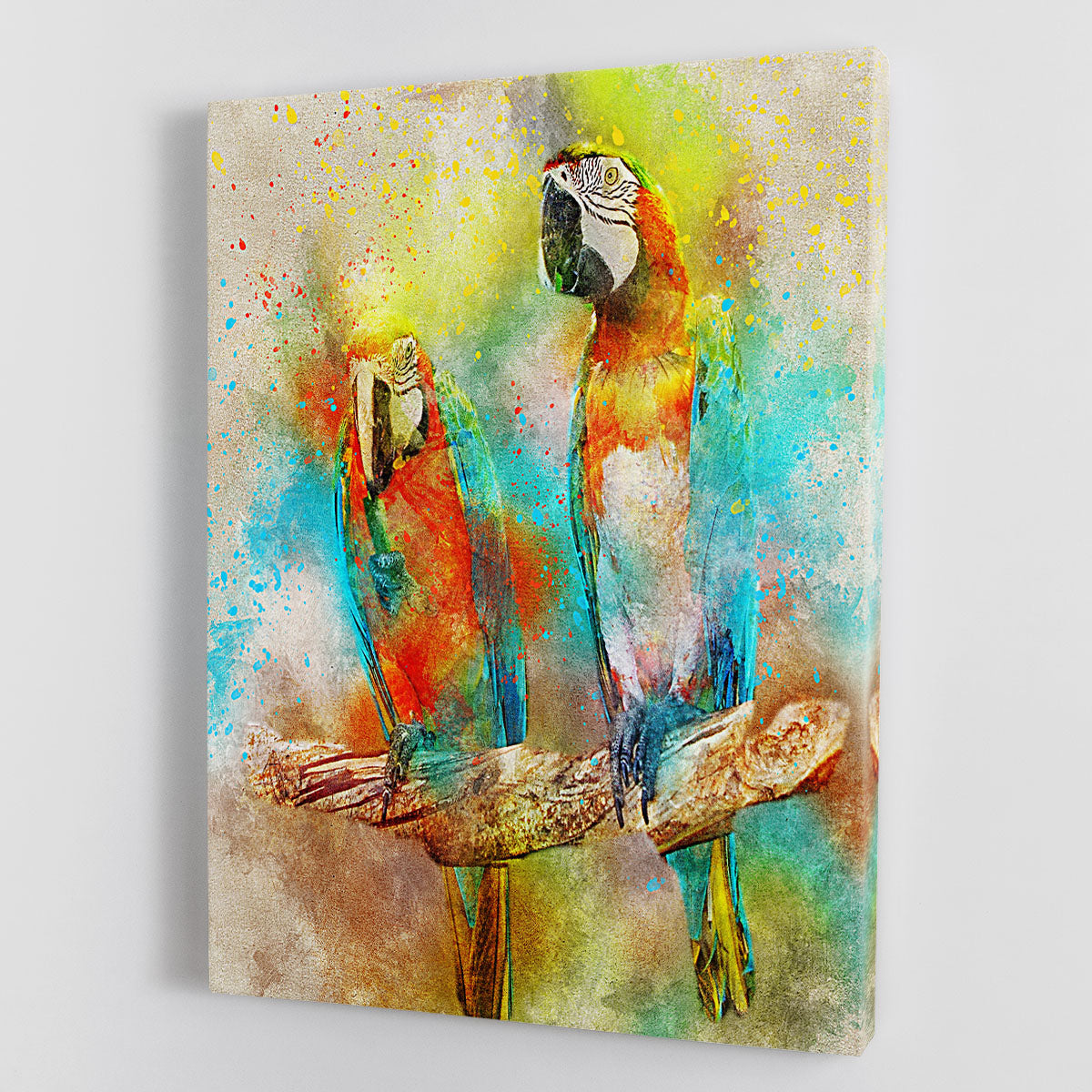 Pair Of Parrots Canvas Print or Poster - Canvas Art Rocks - 1