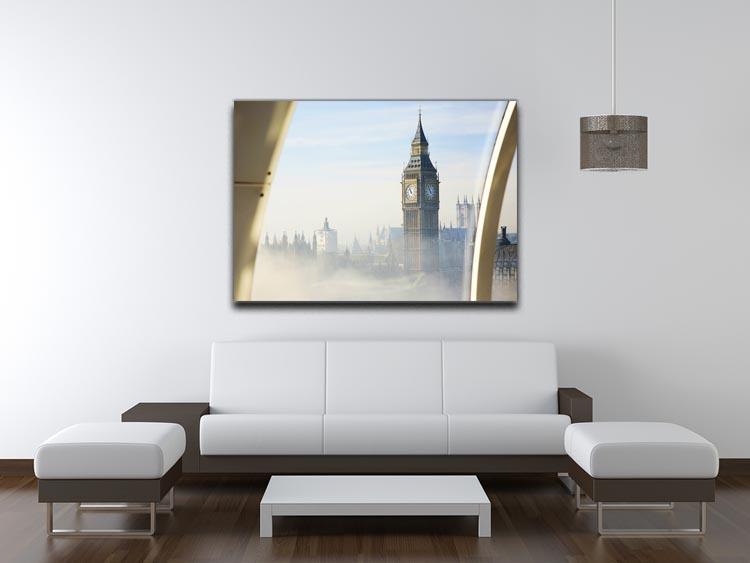 Palace of Westminster in fog Canvas Print or Poster - Canvas Art Rocks - 4