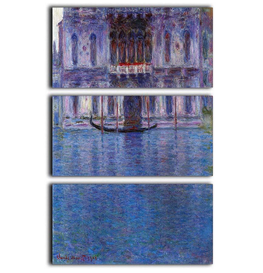 Palazzo 1 by Monet 3 Split Panel Canvas Print - Canvas Art Rocks - 1