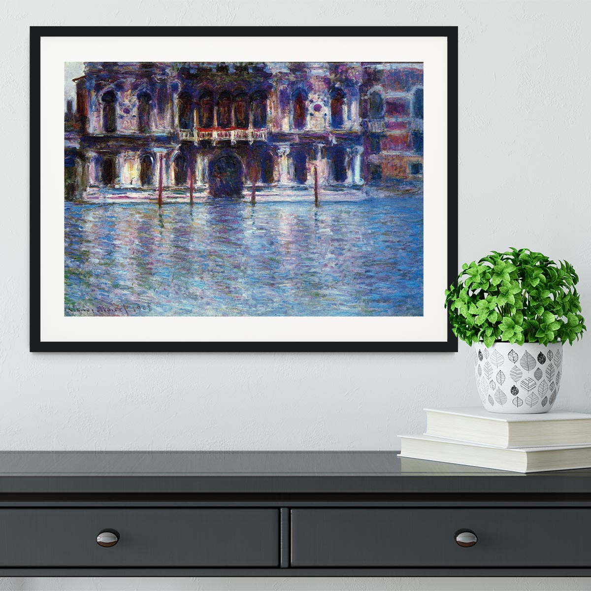 Palazzo 2 by Monet Framed Print - Canvas Art Rocks - 1