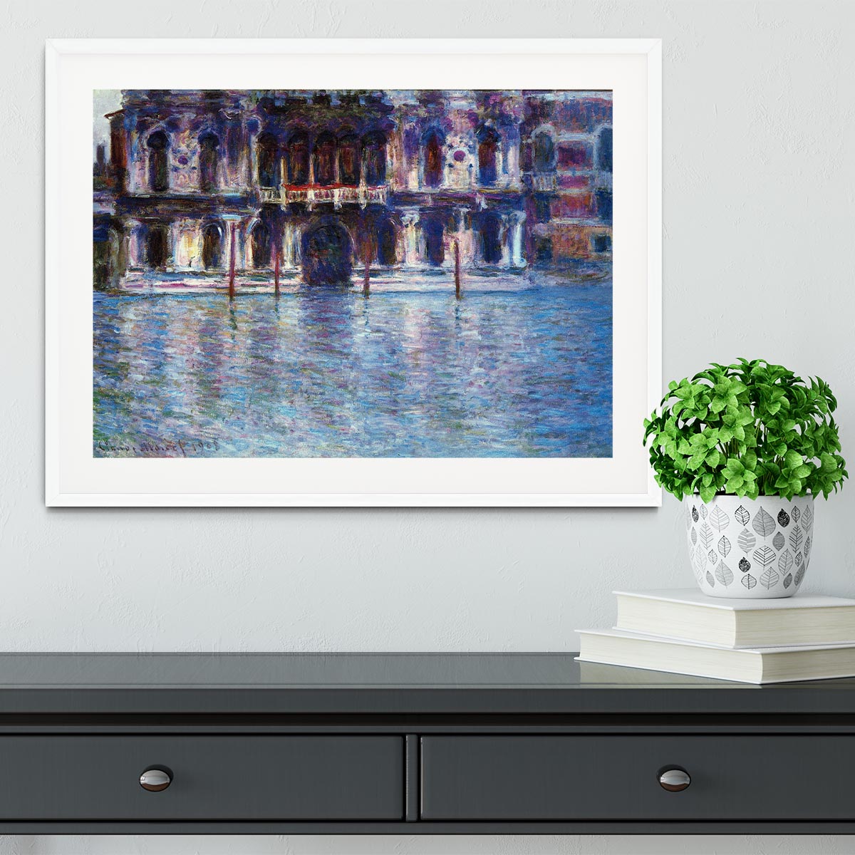 Palazzo 2 by Monet Framed Print - Canvas Art Rocks - 5