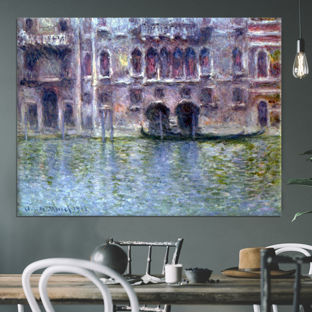 Palazzo da Mula Venice by Monet Canvas Print or Poster - Canvas Art Rocks - 3