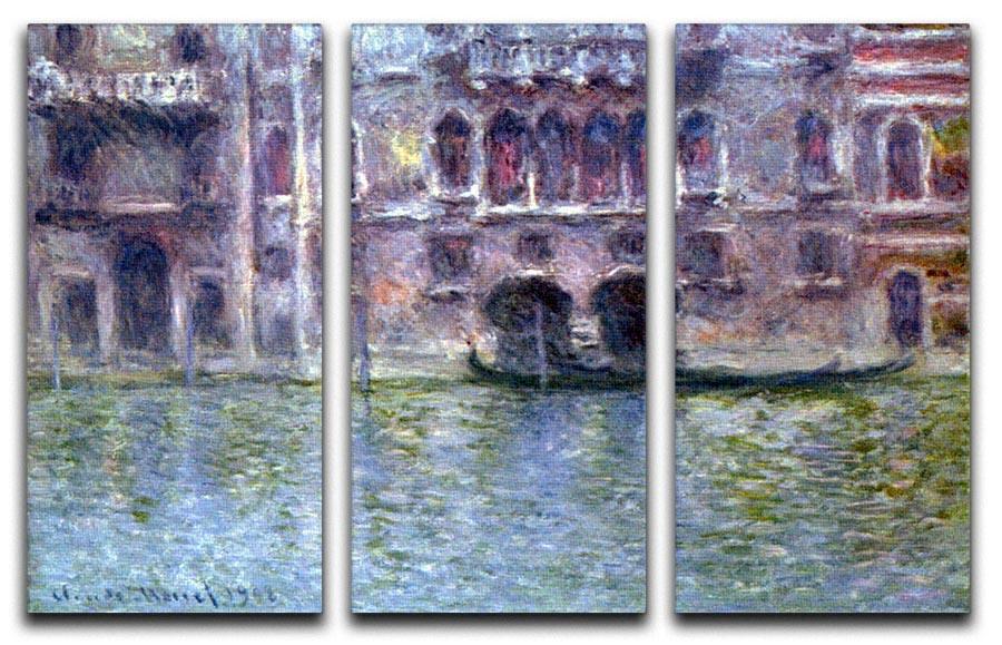 Palazzo da Mula Venice by Monet Split Panel Canvas Print - Canvas Art Rocks - 4