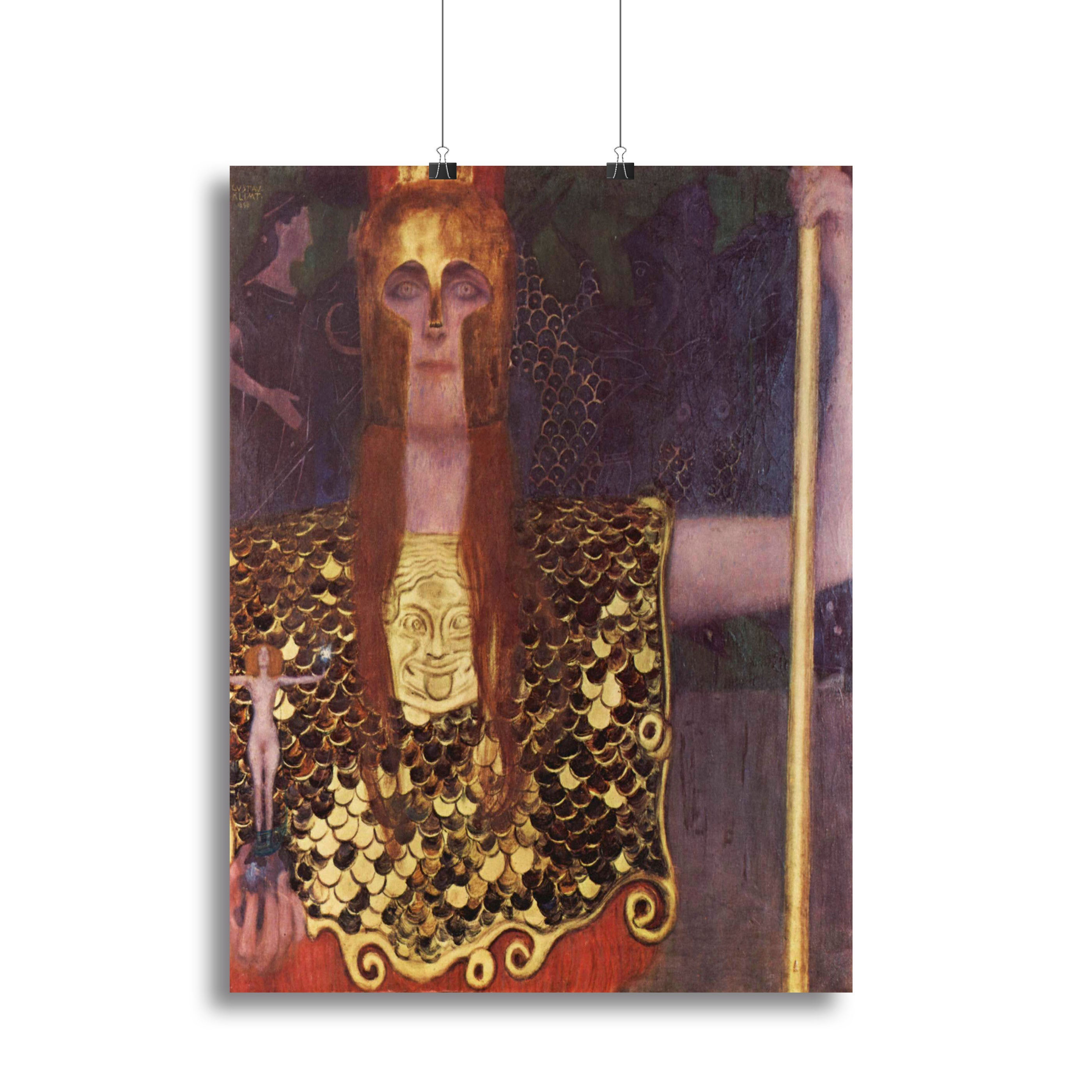 Pallas Athena by Klimt Canvas Print or Poster - Canvas Art Rocks - 2