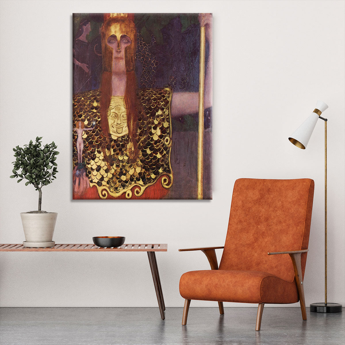Pallas Athena by Klimt Canvas Print or Poster - Canvas Art Rocks - 6