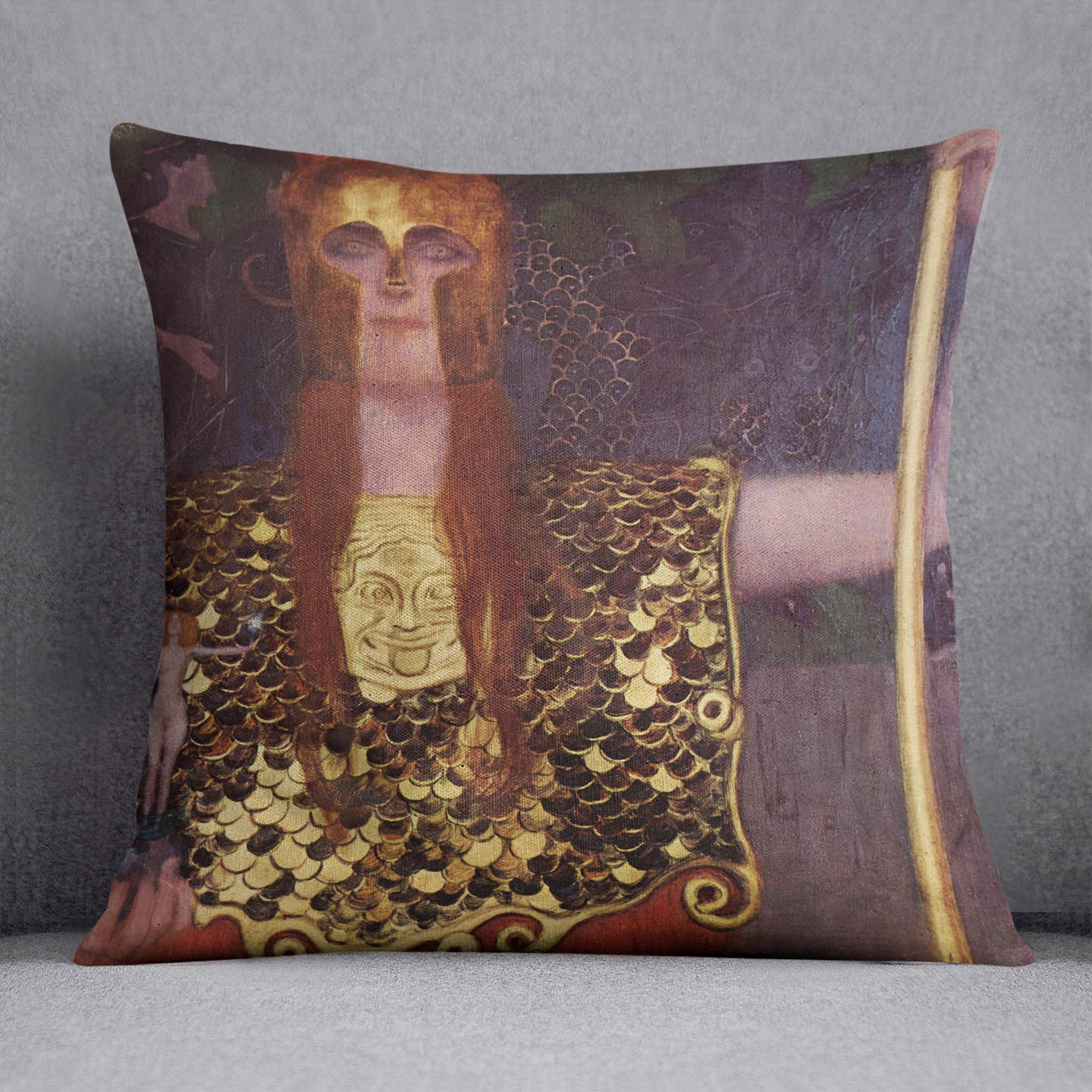 Pallas Athena by Klimt Cushion