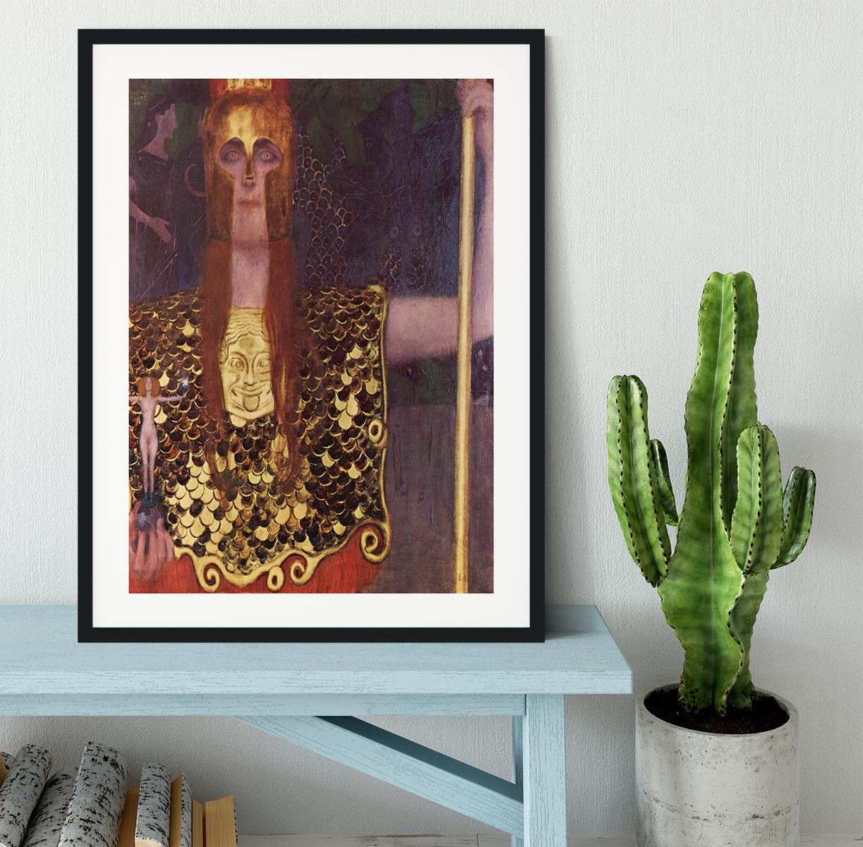 Pallas Athena by Klimt Framed Print - Canvas Art Rocks - 1