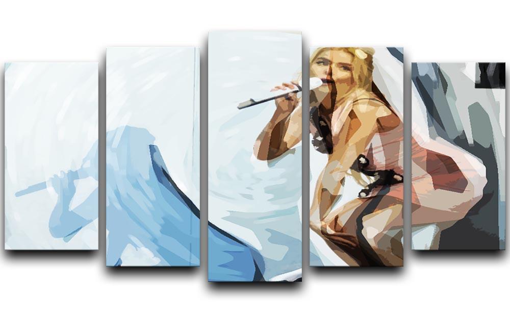Paloma Faith Pop Art 5 Split Panel Canvas  - Canvas Art Rocks - 1