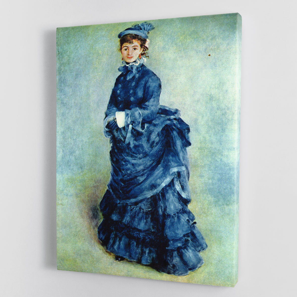 Paris girl the lady in blue by Renoir Canvas Print or Poster - Canvas Art Rocks - 1