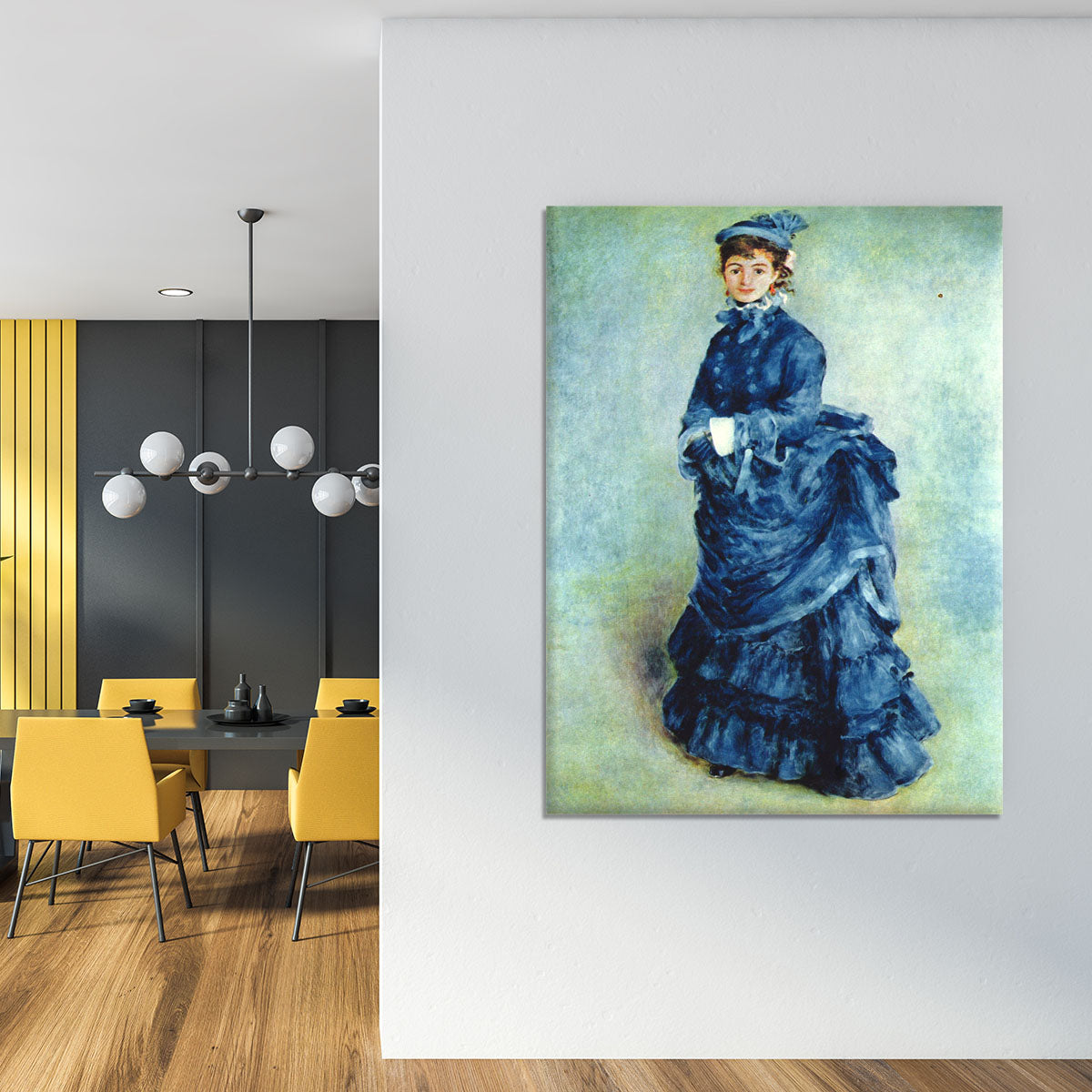 Paris girl the lady in blue by Renoir Canvas Print or Poster - Canvas Art Rocks - 4