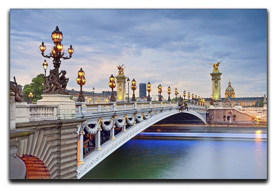 Paris image of the Alexandre III Canvas Print or Poster  - Canvas Art Rocks - 1