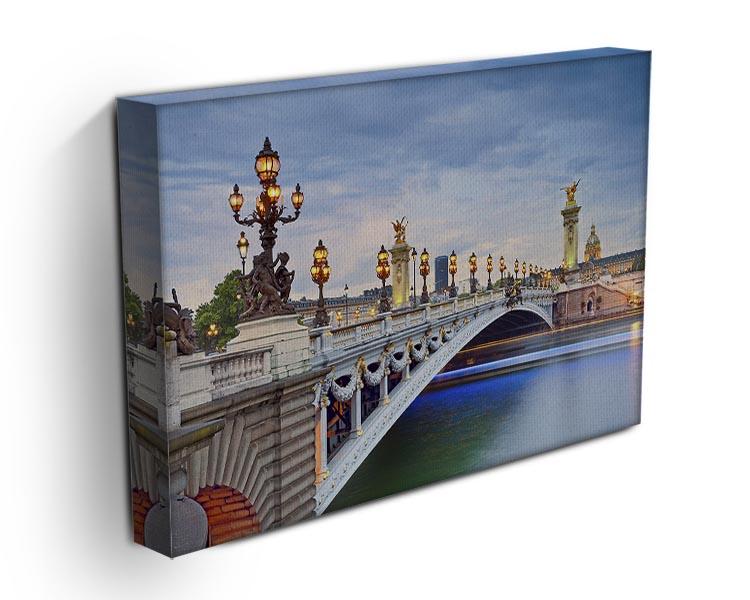 Paris image of the Alexandre III Canvas Print or Poster - Canvas Art Rocks - 3