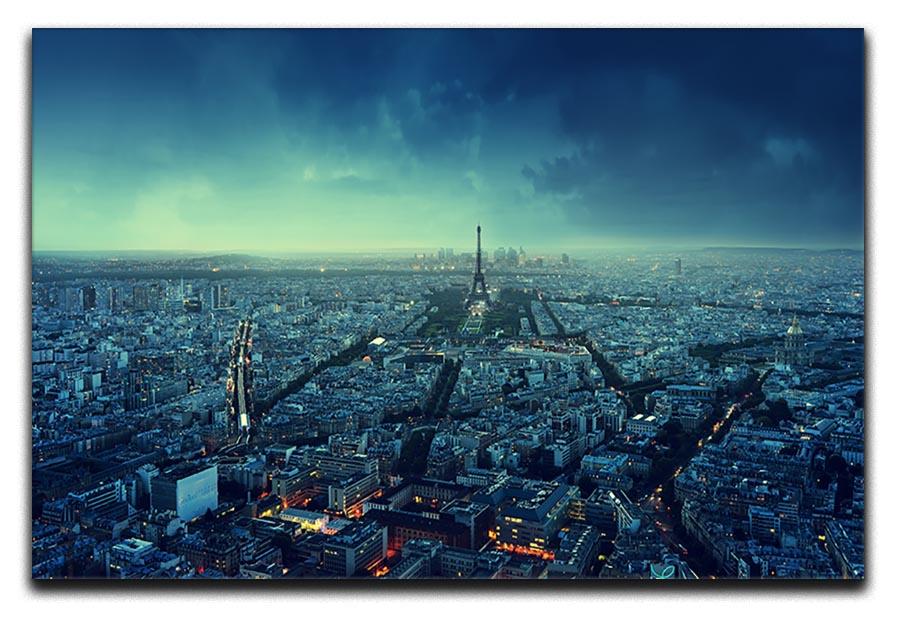 Paris skyline at sunset Canvas Print or Poster  - Canvas Art Rocks - 1
