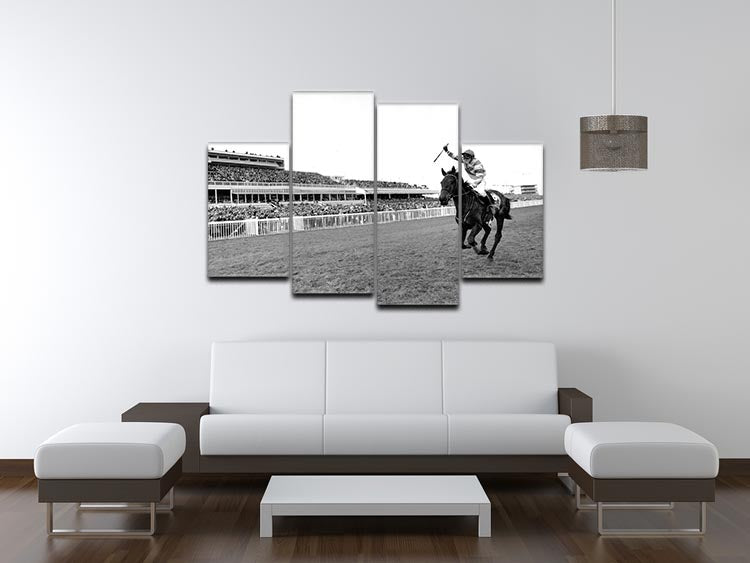 Party Politics romps home in the Grand National 4 Split Panel Canvas - Canvas Art Rocks - 3