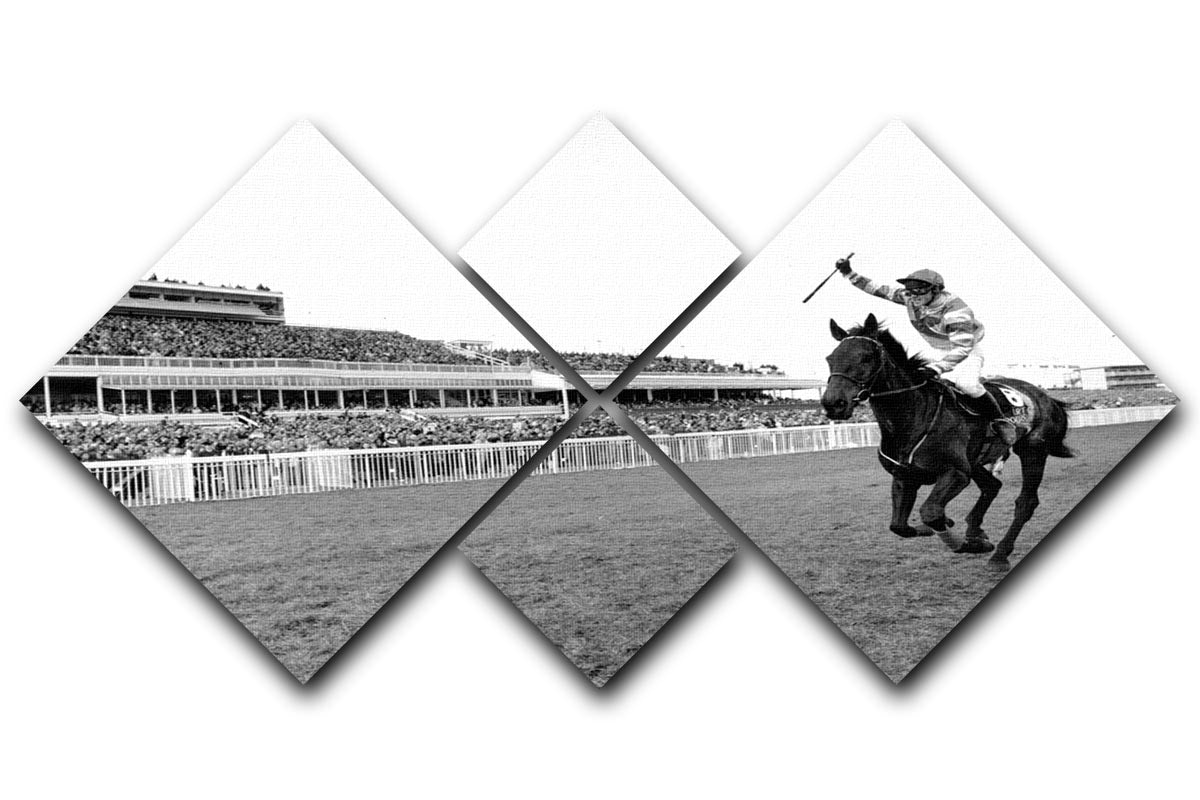 Party Politics romps home in the Grand National 4 Square Multi Panel Canvas - Canvas Art Rocks - 1