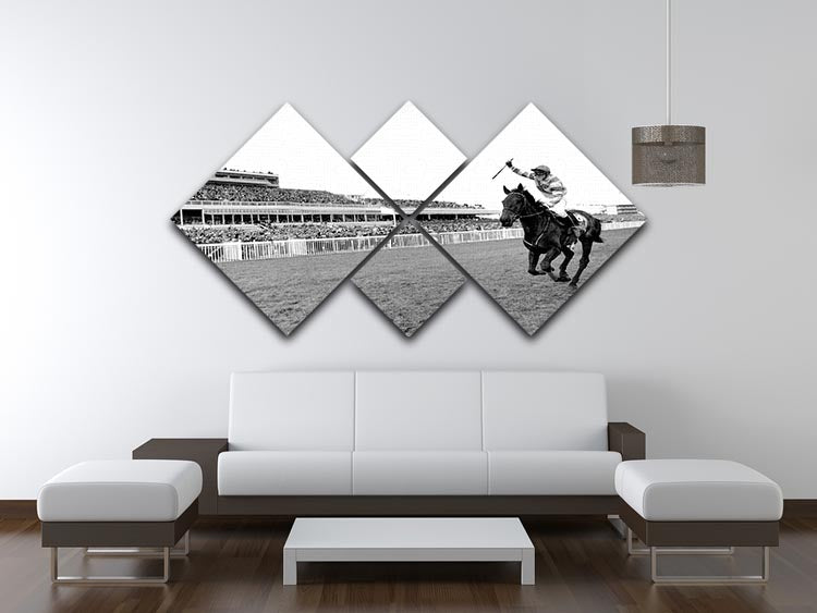 Party Politics romps home in the Grand National 4 Square Multi Panel Canvas - Canvas Art Rocks - 3