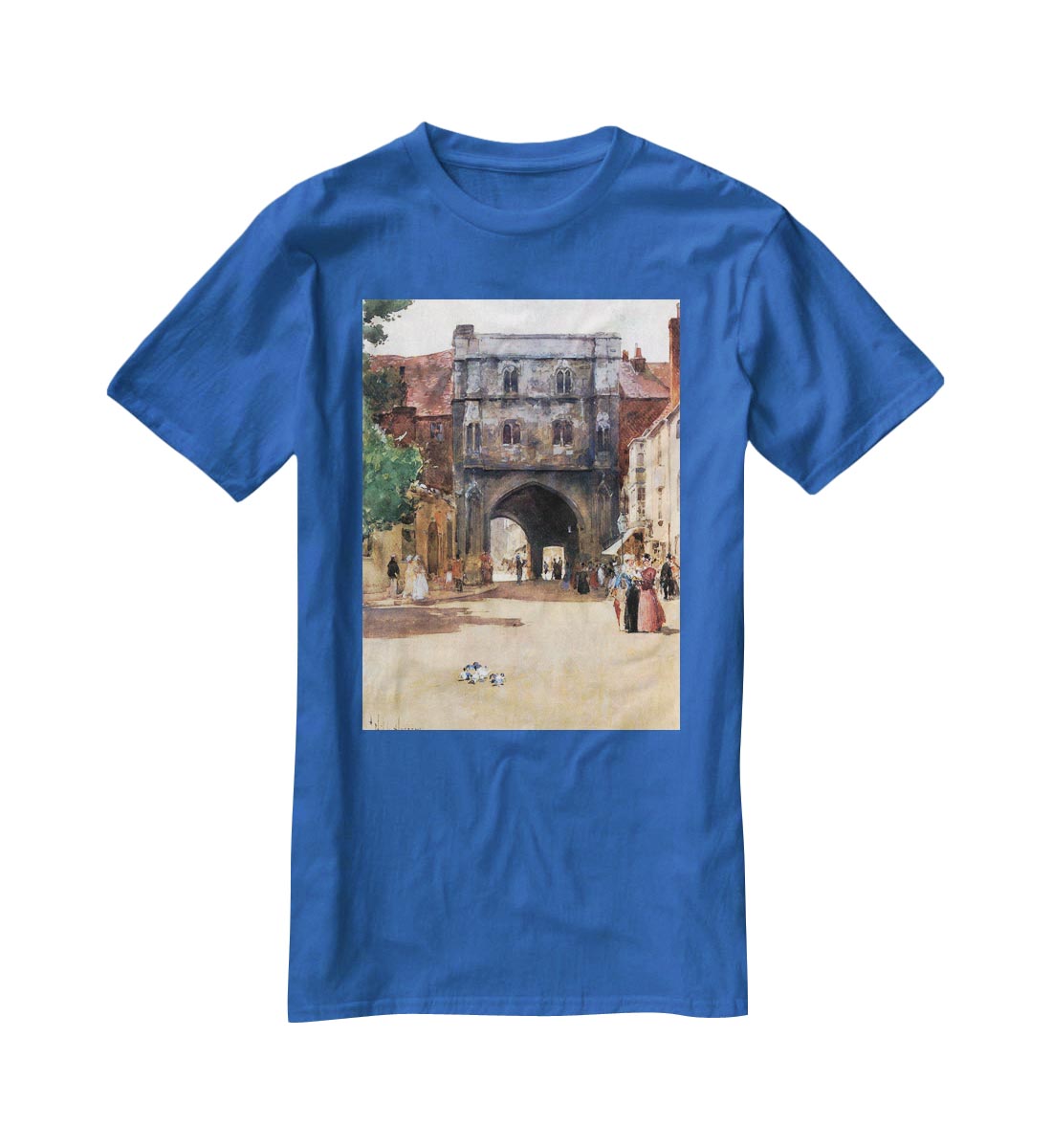 Passage in Canterbury by Hassam T-Shirt - Canvas Art Rocks - 2