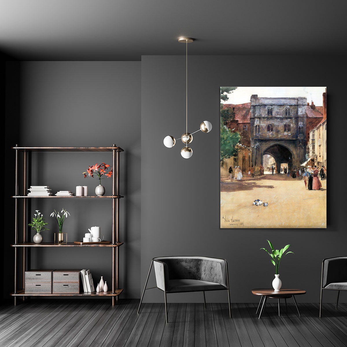 Passage in Canterbury by Hassam Canvas Print or Poster - Canvas Art Rocks - 5