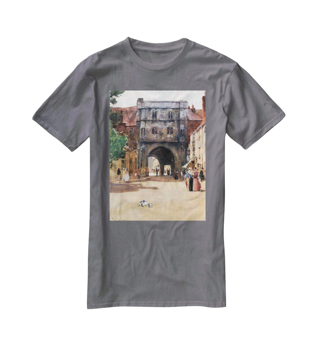 Passage in Canterbury by Hassam T-Shirt - Canvas Art Rocks - 3