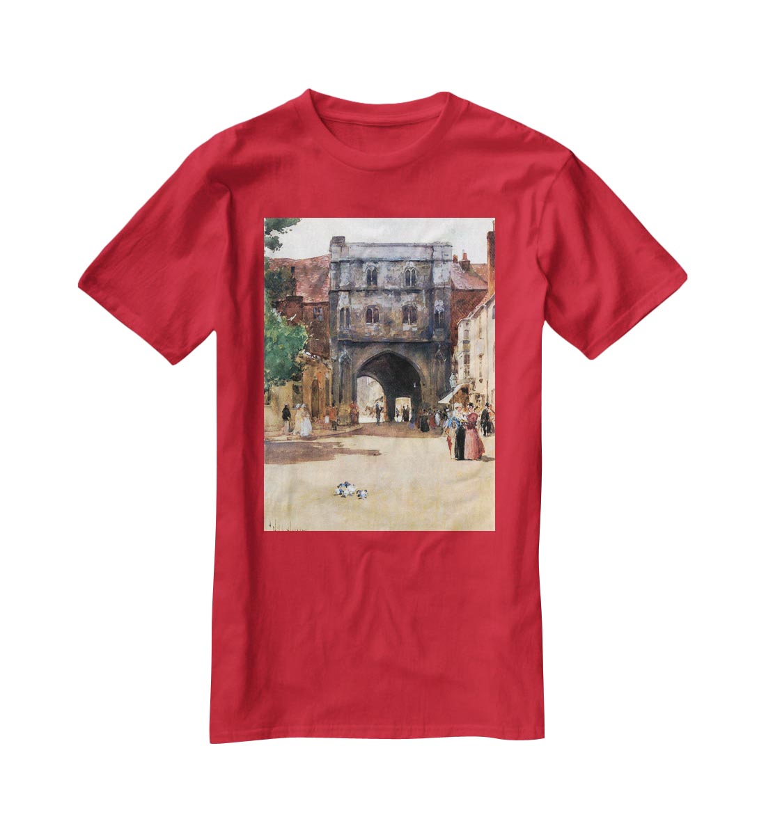Passage in Canterbury by Hassam T-Shirt - Canvas Art Rocks - 4