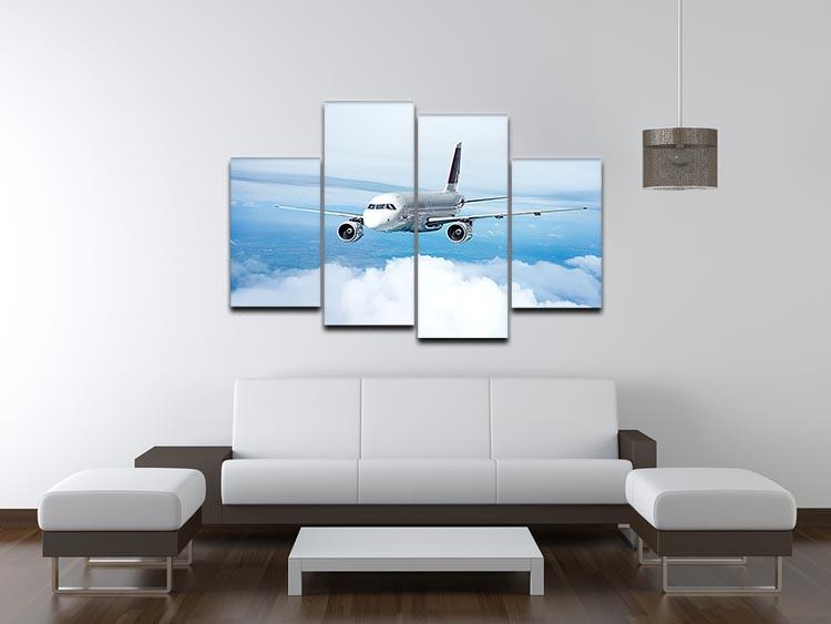Passenger Airliner 4 Split Panel Canvas  - Canvas Art Rocks - 3