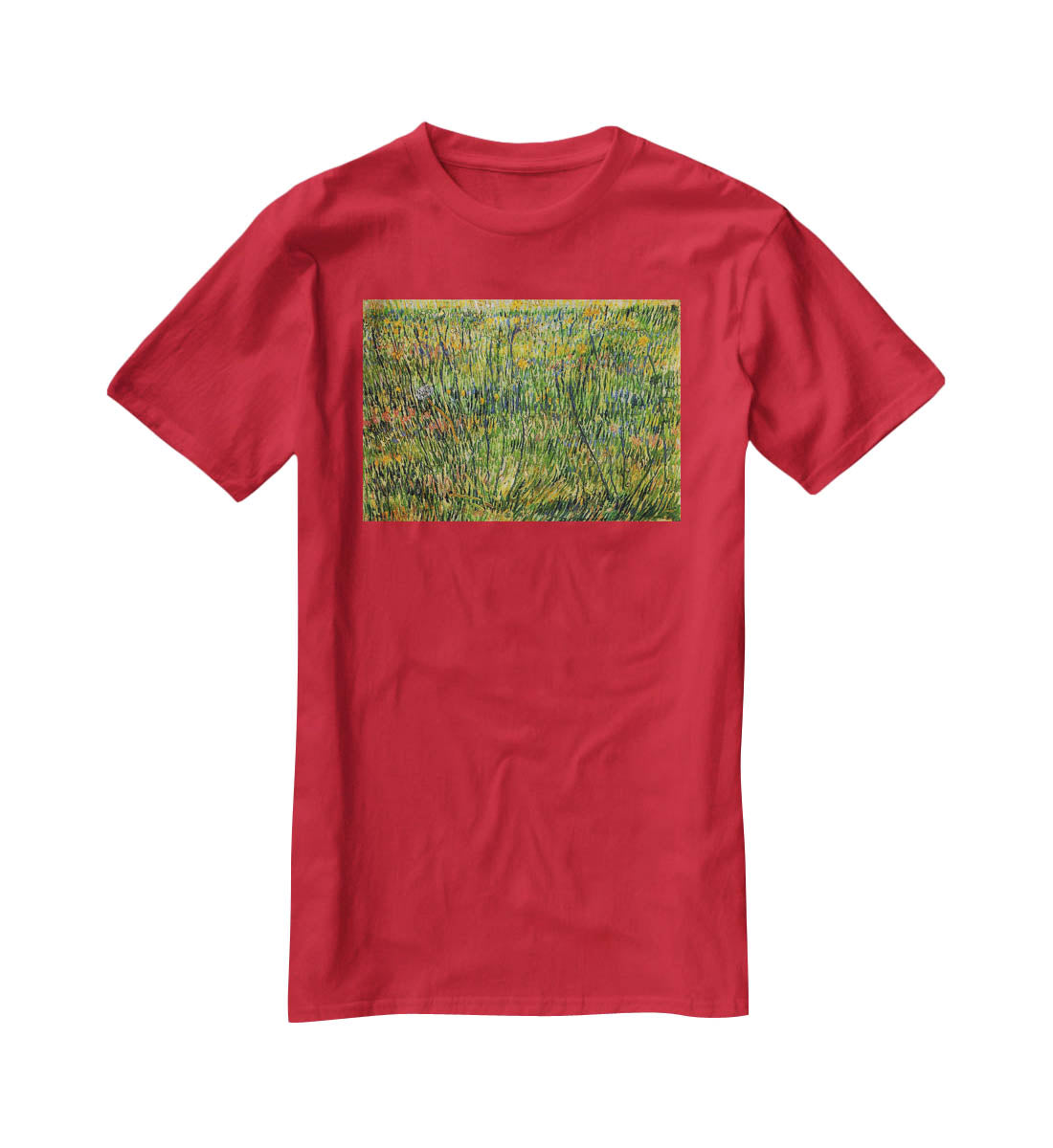 Pasture in Bloom by Van Gogh T-Shirt - Canvas Art Rocks - 4