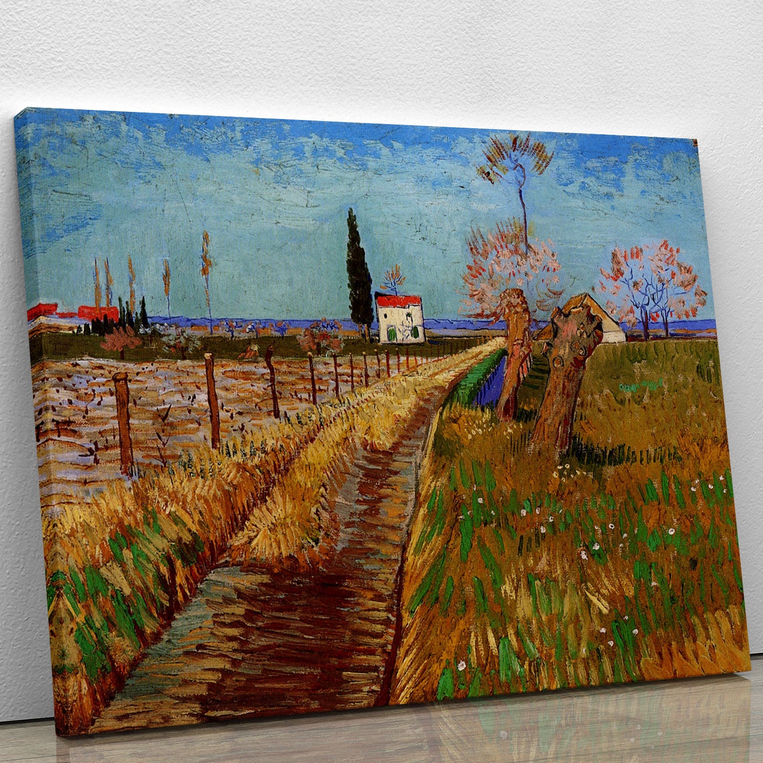 Path Through a Field with Willows by Van Gogh Canvas Print or Poster - Canvas Art Rocks - 1
