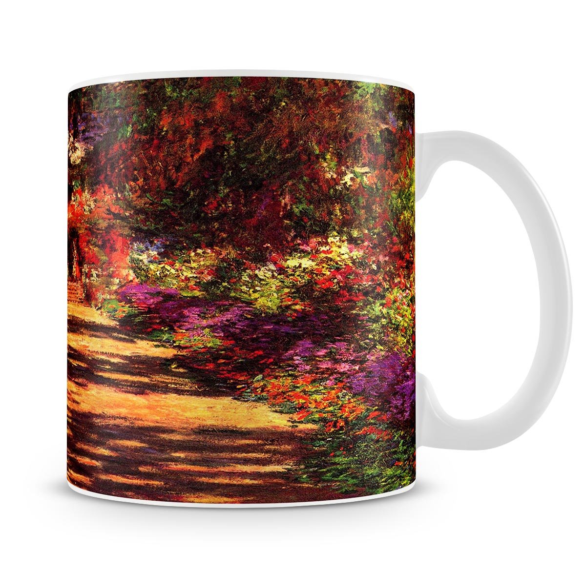 Path in Monets garden in Giverny by Monet Mug - Canvas Art Rocks - 4