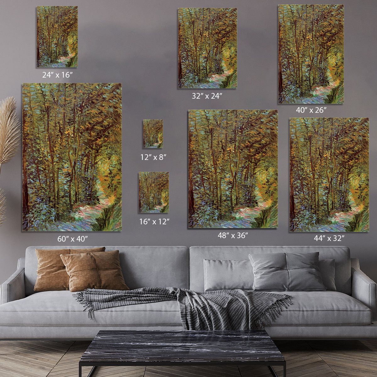 Path in the Woods by Van Gogh Canvas Print or Poster - Canvas Art Rocks - 7