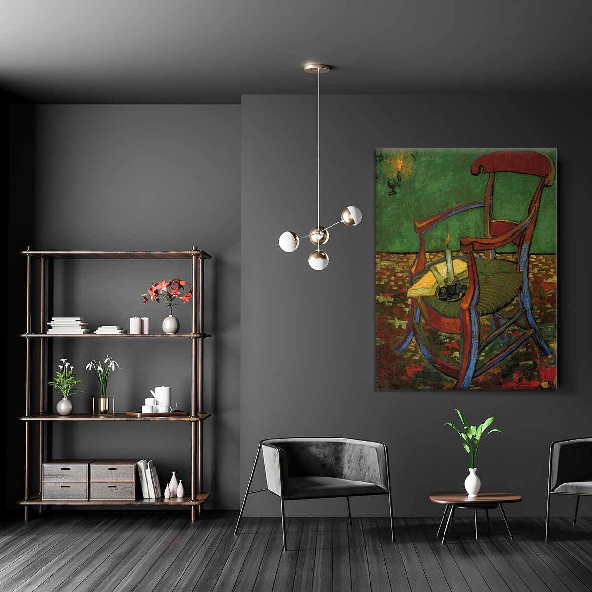 Paul Gauguin's Armchair by Van Gogh Canvas Print or Poster - Canvas Art Rocks - 5