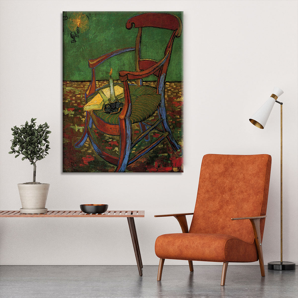 Paul Gauguin's Armchair by Van Gogh Canvas Print or Poster - Canvas Art Rocks - 6