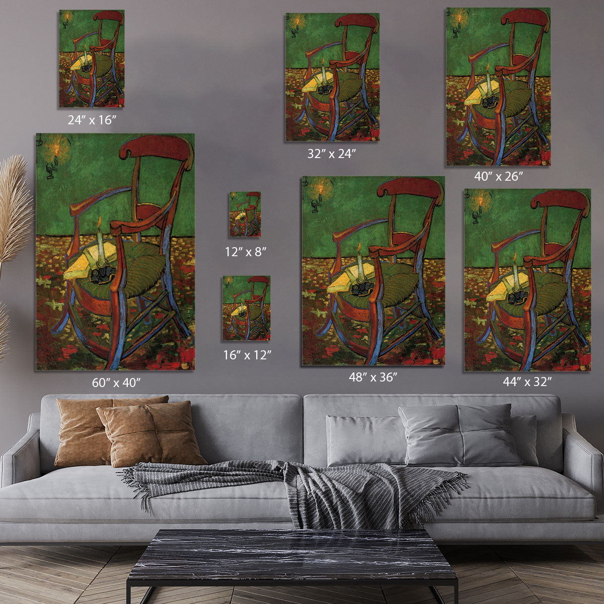 Paul Gauguin's Armchair by Van Gogh Canvas Print or Poster - Canvas Art Rocks - 7