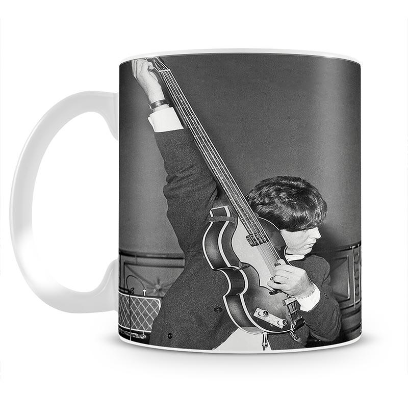 Paul McCartney and George Harrison tune their guitars Mug - Canvas Art Rocks - 2