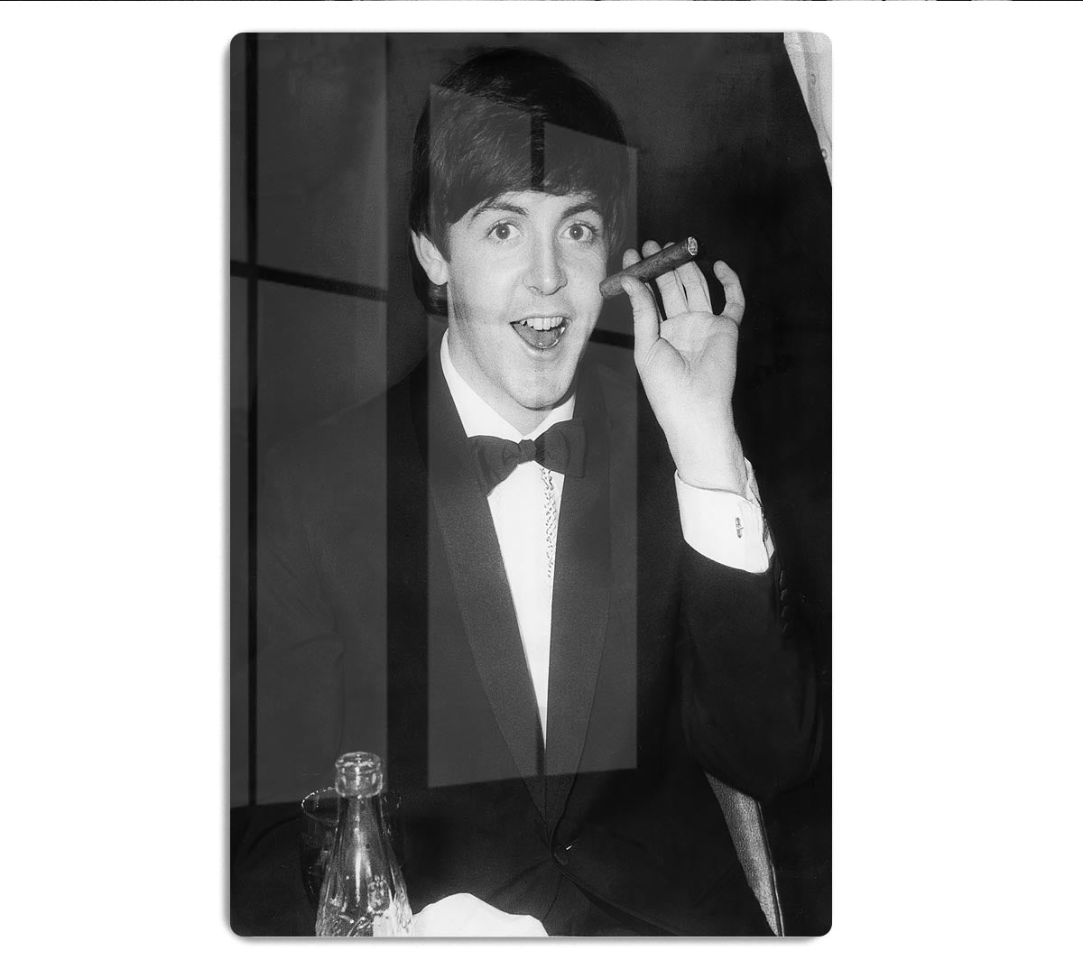 Paul McCartney with a cigar HD Metal Print
