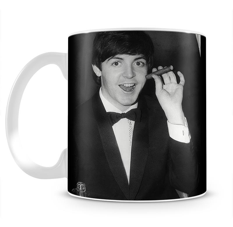 Paul McCartney with a cigar Mug - Canvas Art Rocks - 2